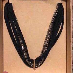 Jen Atkin suede + baguette headwrap + choker